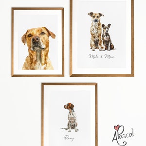 Ritratto personalizzato di animali domestici, ritratto di cani da foto, ritratto di gatto personalizzato, regali commemorativi per animali domestici, regalo per amanti degli animali, regali per proprietari di animali, arte personalizzata per cani