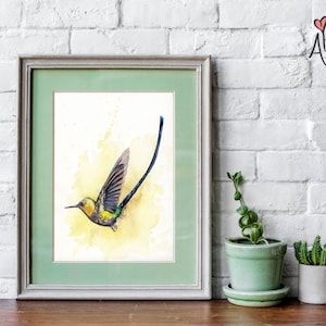 HUMMINGBIRDS Watercolor paintings and prints Сolibri Bird Print gift bird lover Hummingbird Painting flying hummingbird Art HUMMER PRINTABLE