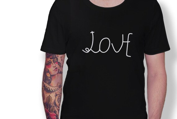 Love Hate Mirror Image Double Meaning Good Bad Evil Etsy