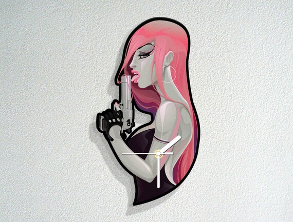 Ghetto Gangster Girl Pistol Licking Gang Wars Badass Etsy
