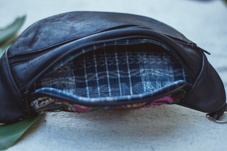 Black Crossbody Belt Bag Etsy