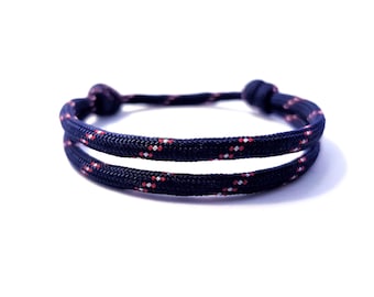 Canto marinero – Pulsera de paracord para hombre y mujer – Ajustable – Resistente al agua – Regalo para actividades al aire libre, escalada y deportes