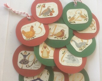 Items similar to Handmade Christmas Gift tags on Etsy