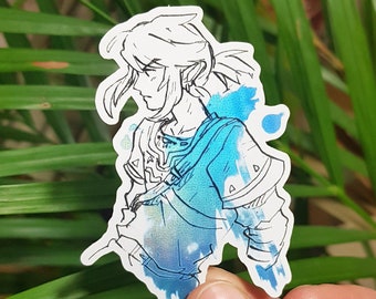 Botw Link | Holographic  Sticker | Zelda Breath of the Wild