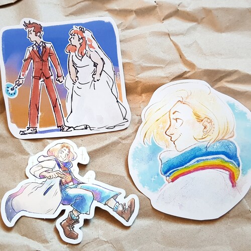 Fish Sticks & Custard Sticker 11th Doctor Doctor Who Etsy