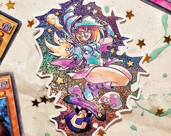 Dark Magician Girl | Glitter Holographic Sticker