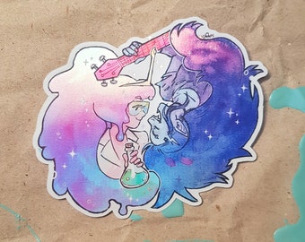 Marceline x Bubblegum| Sticker holographique / Adventure Time