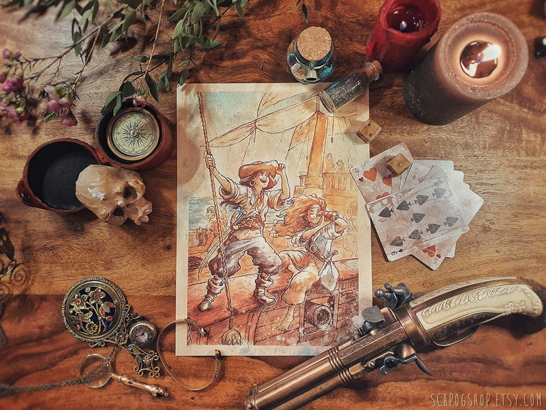 Pirates Print 21 x 29,7 cm (ca A4)