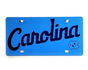 North Carolina Tar Heels License Plate