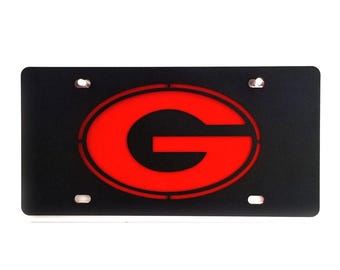 Georgia Bulldogs "G" License Plate