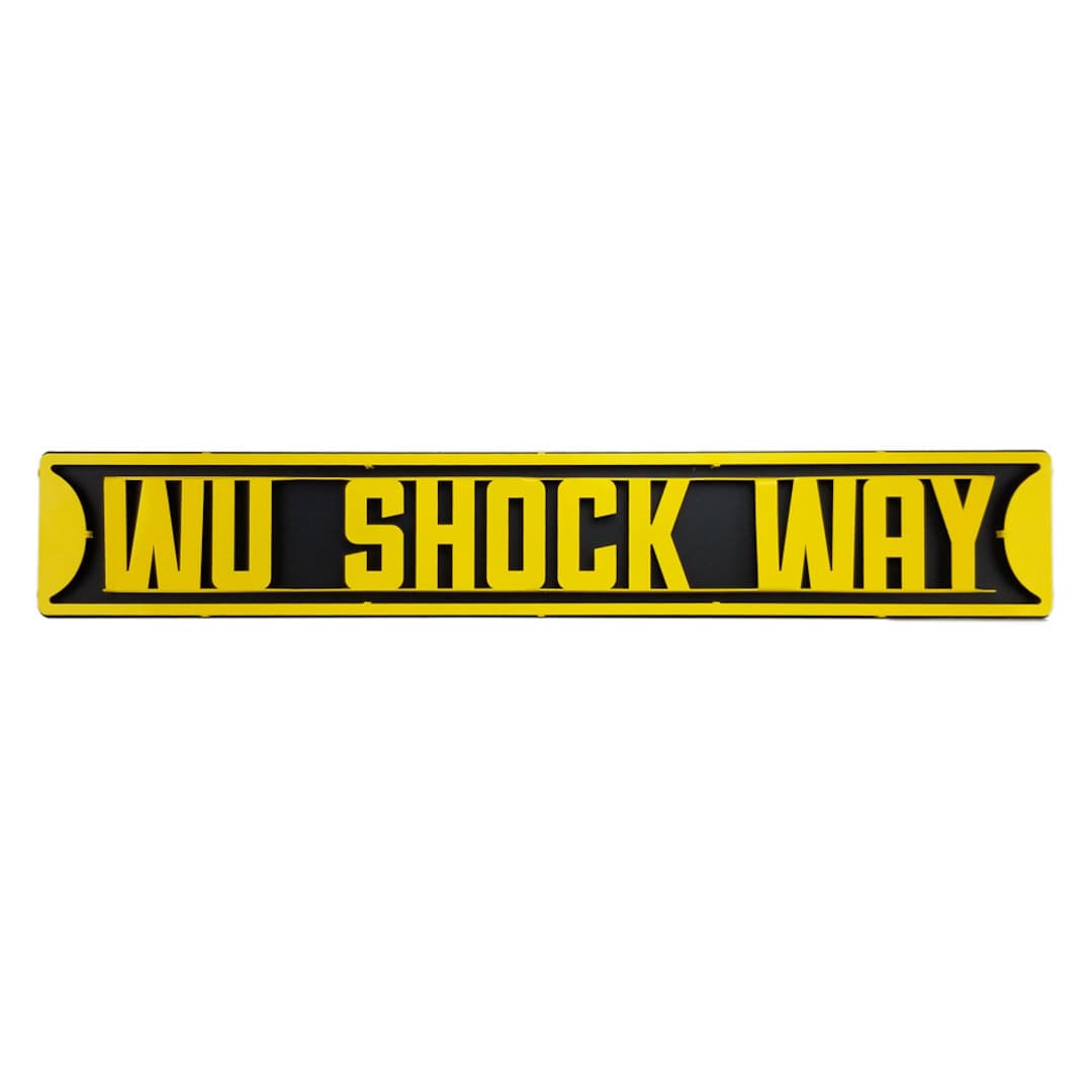 Wichita State Wu Shock Way 3D Street Sign - Etsy