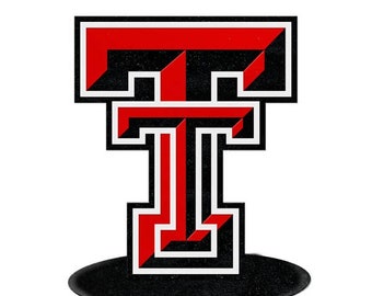 Texas Tech Chrome Logo Emblem - 4x4 Inch Metal University Badge