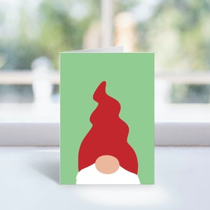 Red Hat Gnome Christmas Cards | Swedish Tomten Holiday Greeting Cards | Norwegian God Jul Cards | Nordic Holiday Note Cards