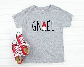 Gnoel Toddler Tee | Scandinavian Christmas Gnome Children's T-Shirt | Nordic Holiday Kids Shirt | Swedish Norwegian Danish Toddler Gift