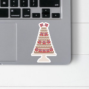 Norwegian Flag Kransekake Sticker | Flag of Norway Traditional Cake Decal | Scandinavian Laptop Sticker | Norwegian Pride Car Window Sticker
