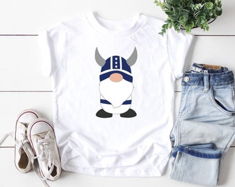 Finnish Viking Boy Gnome Toddler Tee | Finland Flag Tonttu Kids T-Shirt | Finnish Pride Children's Shirt | Visit Finland Tomte Nisse Elf