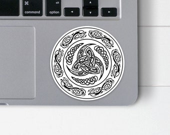 Viking Shield Sticker | Viking Design Vinyl Decal | Viking Waterproof Sticker | Norse Mythology Decal for Laptop Car Window Water Bottle