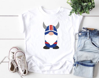 Icelandic Viking Boy Gnome Toddler Tee | Flag of Iceland Nordic Gnome Kids T-Shirt | Icelandic Huldufólk Children's Shirt