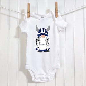 Finnish Viking Girl Gnome Baby Bodysuit | Scandinavian Gnome Baby Outfit | Finnish Baby Clothing | Finland Baby Shower Gift