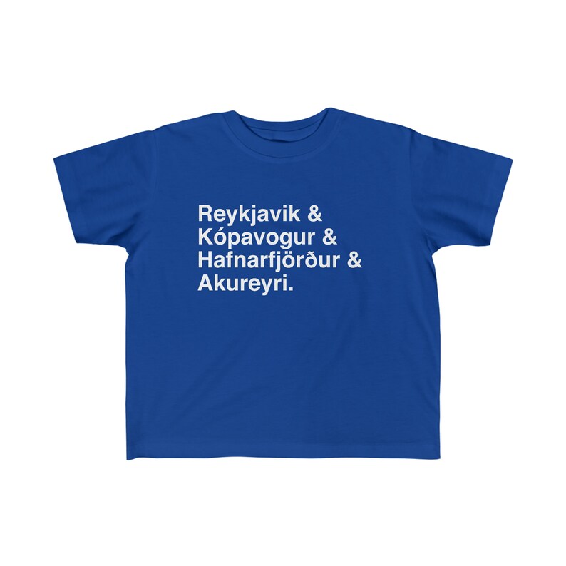 Cities Of Iceland Toddler Tee Icelandic Souvenir Kids T-Shirt Reykjavik Kopavogur Hafnarfjorthur Akureyri Shirt Icelandic Children Tee imagem 7