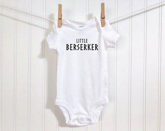 Little Berserker Baby Bodysuit | Future Viking Infant Outfit | Viking Warrior Kids Clothing | See You In Valhalla Children's Clothes