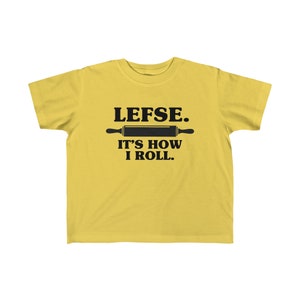 Lefse It's How I Roll Toddler T-Shirt I Love Lefse Kids Shirt Funny Norwegian Children's Tee Scandinavian Christmas Outfit for Toddler image 5