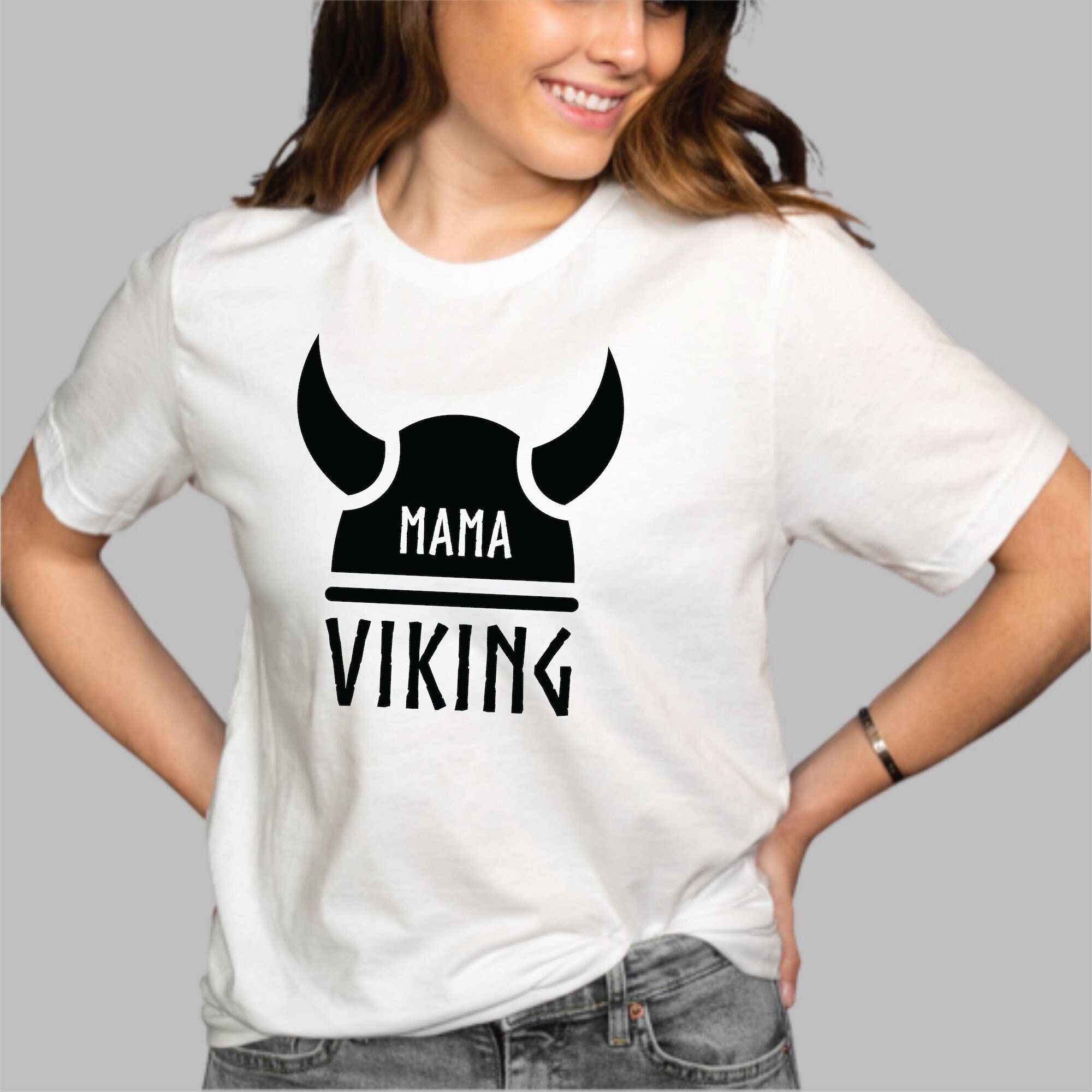 Viking Shieldmaiden Norse Female Warrior Runes' Unisex Tri-Blend T-Shirt