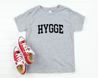 Hygge Toddler Tee | Danish Cozy Children's T-Shirt | Denmark Pride Kids Shirt | Scandinavian Coziness Clothing | Danish Love Gift