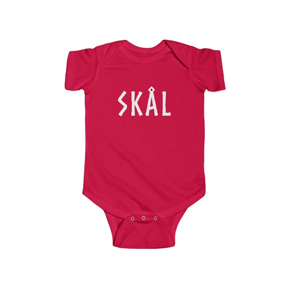 Skål Viking Baby Bodysuit Baby Viking Clothing Norse Gods Kids