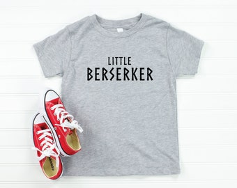 Little Berserker Toddler T-Shirt | Future Viking Kids Shirt | Viking Warrior Children's Tee | Norse Mythology Clothing | Scandinavian Nordic