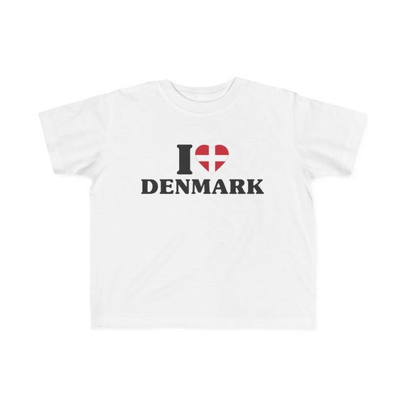 I Love Denmark Flag T-Shirt Denmark Country Pride Tee Gift I Love Denmark Flag T-Shirt Denmark Country Pride Tee Gift