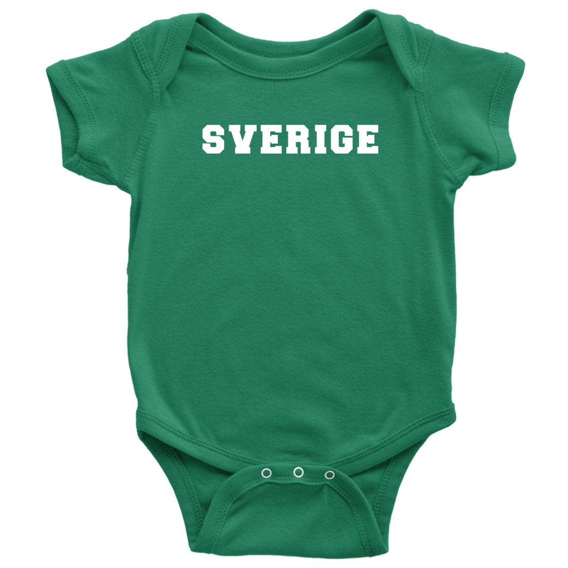 Sverige Baby Bodysuit Swedish Infant Romper Sweden Roots Etsy