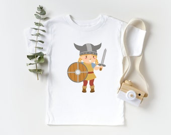 Viking Girl Toddler Tee | Future Viking Kids T-Shirt | Scandinavian Design Children's Shirt | Shield Maiden Graphic Tee | Nordic Style Gift