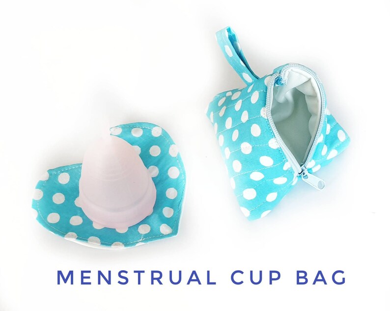 Menstrual cup bag wet bag period cup triangle bag menstrual Etsy