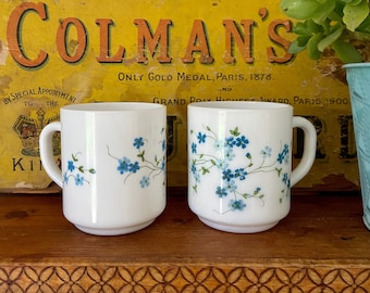 Ensemble de 8 tasses et soucoupes Arcopal modèle Veronica