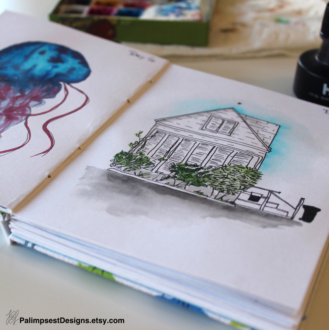 Handmade Bristol Paper Sketchbook Etsy