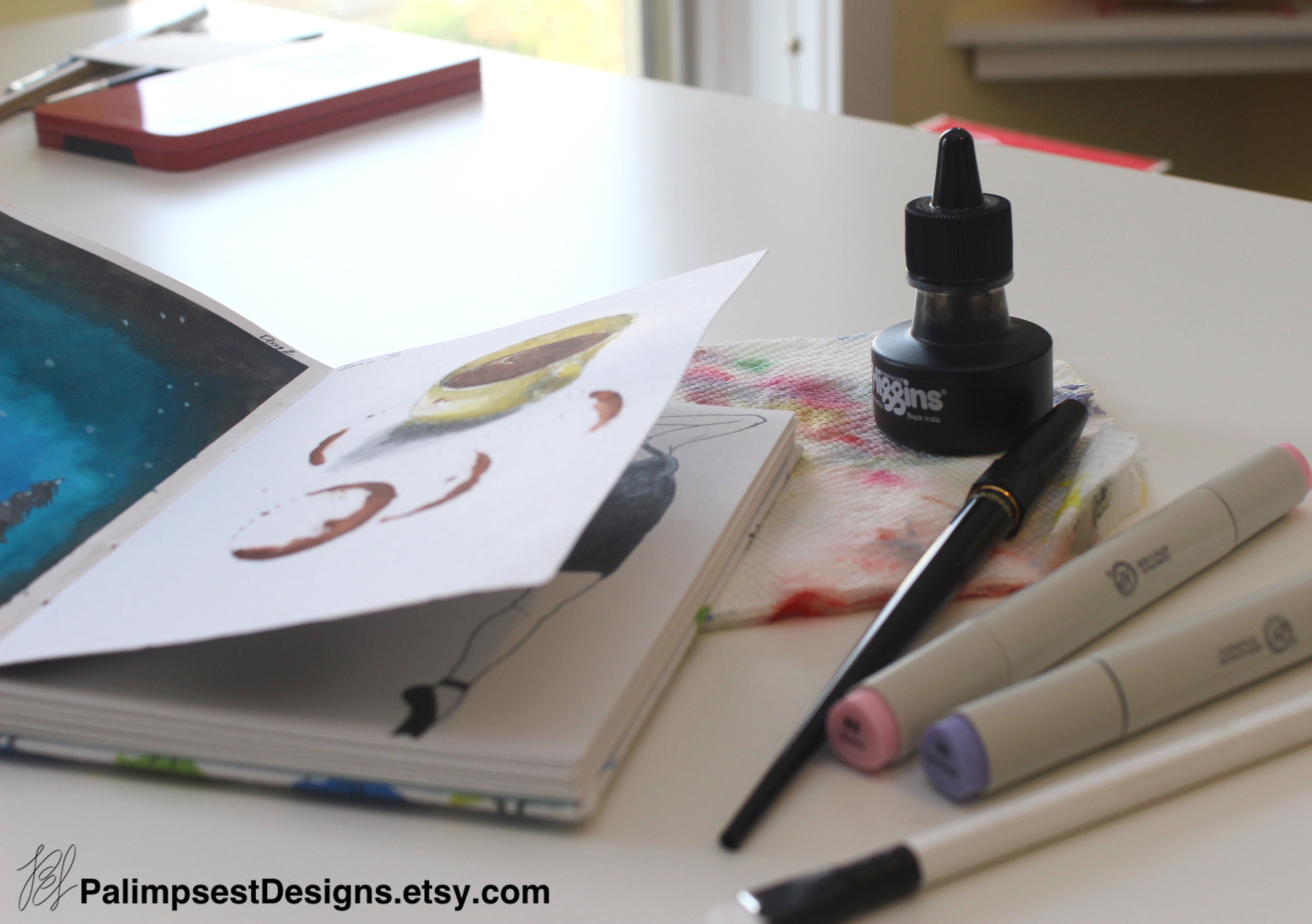 Handmade Bristol Paper Sketchbook Etsy