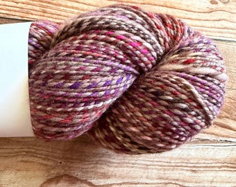 Ruby, Hand Spun Yarn, NSW Superwash Merino, DK Weight