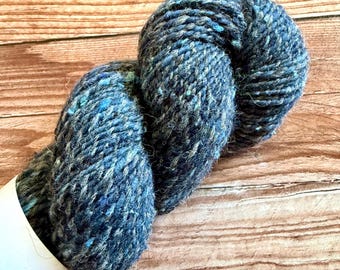 Denim, Hand Spun Yarn, NSW Merino Alpaca, DK Weight
