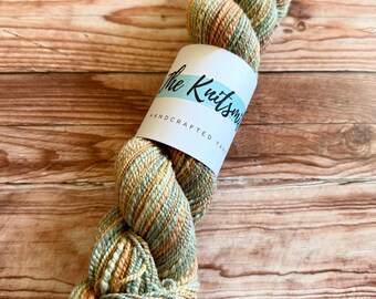 Coastal Bloom, Hand Spun Yarn, NSW Superwash Merino, Sport Weight