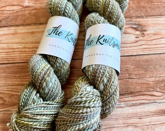 Sea Salt, Hand Spun Yarn, Non Superwash Merino, DK Weight