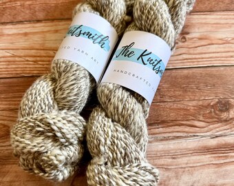 Marble, Hand Spun Yarn, Non Superwash Merino and Alpaca, DK Weight