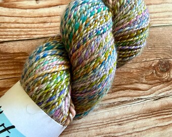 Silky, Hand Spun Yarn, Superwash Merino Cashmere and Yak, DK Weight