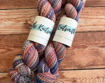 Dusk Court, Hand Spun Yarn, Non Superwash Merino, DK Weight