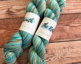 Seaside, Hand Spun Yarn, Superwash Merino, DK Weight