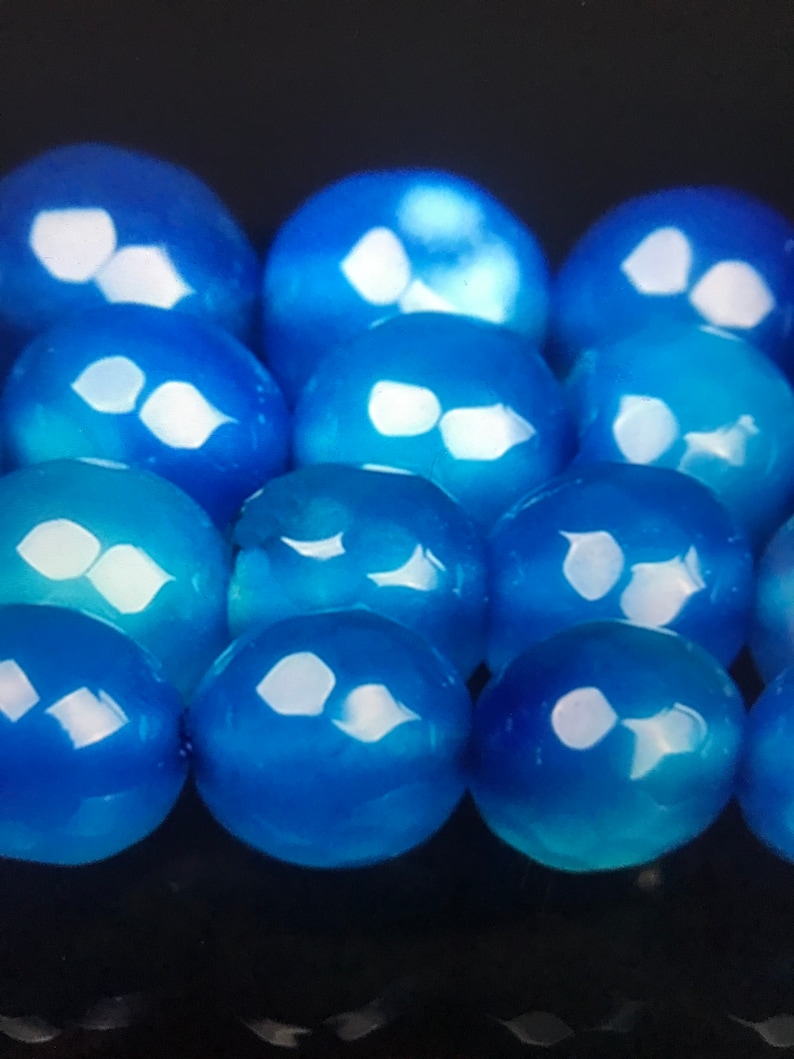 2019 New Arrival Blue Agate Beads+Agate Beads+Gemstone Beads+Jewelry Making Beading+Stone beads