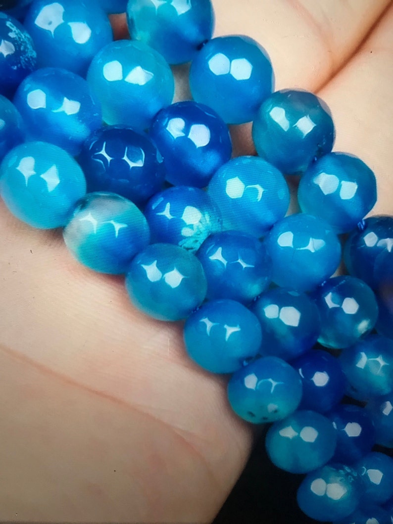 2019 New Arrival Blue Agate Beads+Agate Beads+Gemstone Beads+Jewelry Making Beading+Stone beads
