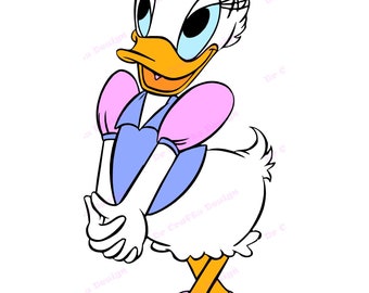 Download Daisy Duck SVG 8 svg dxf Cricut Silhouette Cut File | Etsy