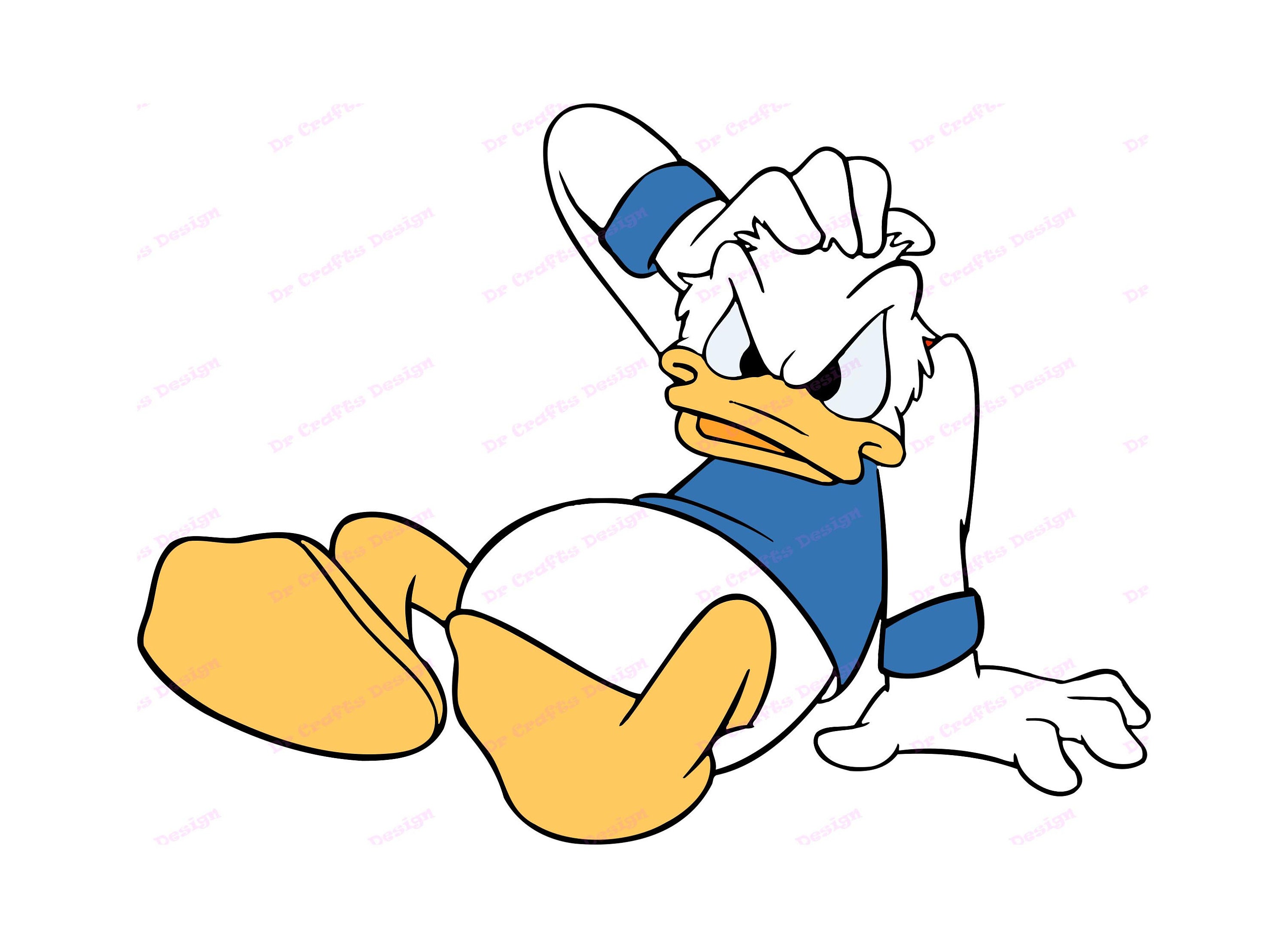 Donald Duck SVG 6 svg dxf Cricut Silhouette Cut File Etsy