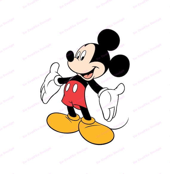 Mickey Mouse Vintage SVG, DXF, PNG, Cut Files For Cricut And